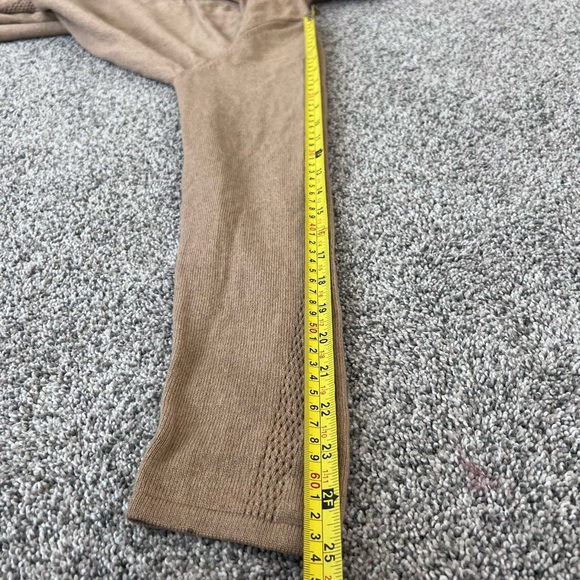 Nordstrom Studio Women’s Camel Buttoned 100% Cashmere Full Sleeve Cardigan M - Picture 7 of 9